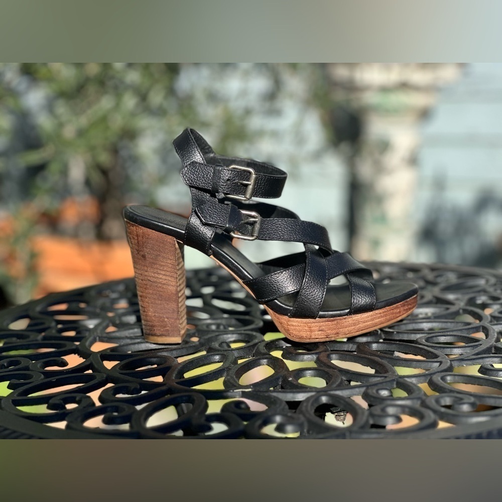 Madewell — 1937 Leather Platform Sandals - Picture 2 of 7